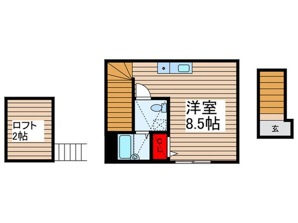 ビバリーヒルズ西伊興の物件間取画像